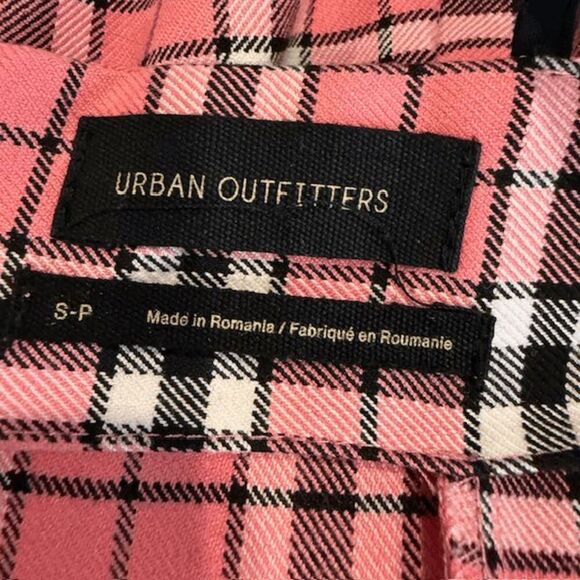 Urban Outfitters Pink and Black Plaid Mini Dress Sleeveless Back Zip Size Small - Picture 5 of 9